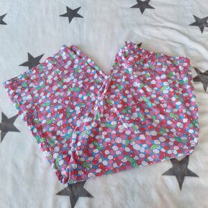 Tommy Hilfiger Cherries Fruit Lounge Pajama Capri Womens XL Elastic Waist Cotton